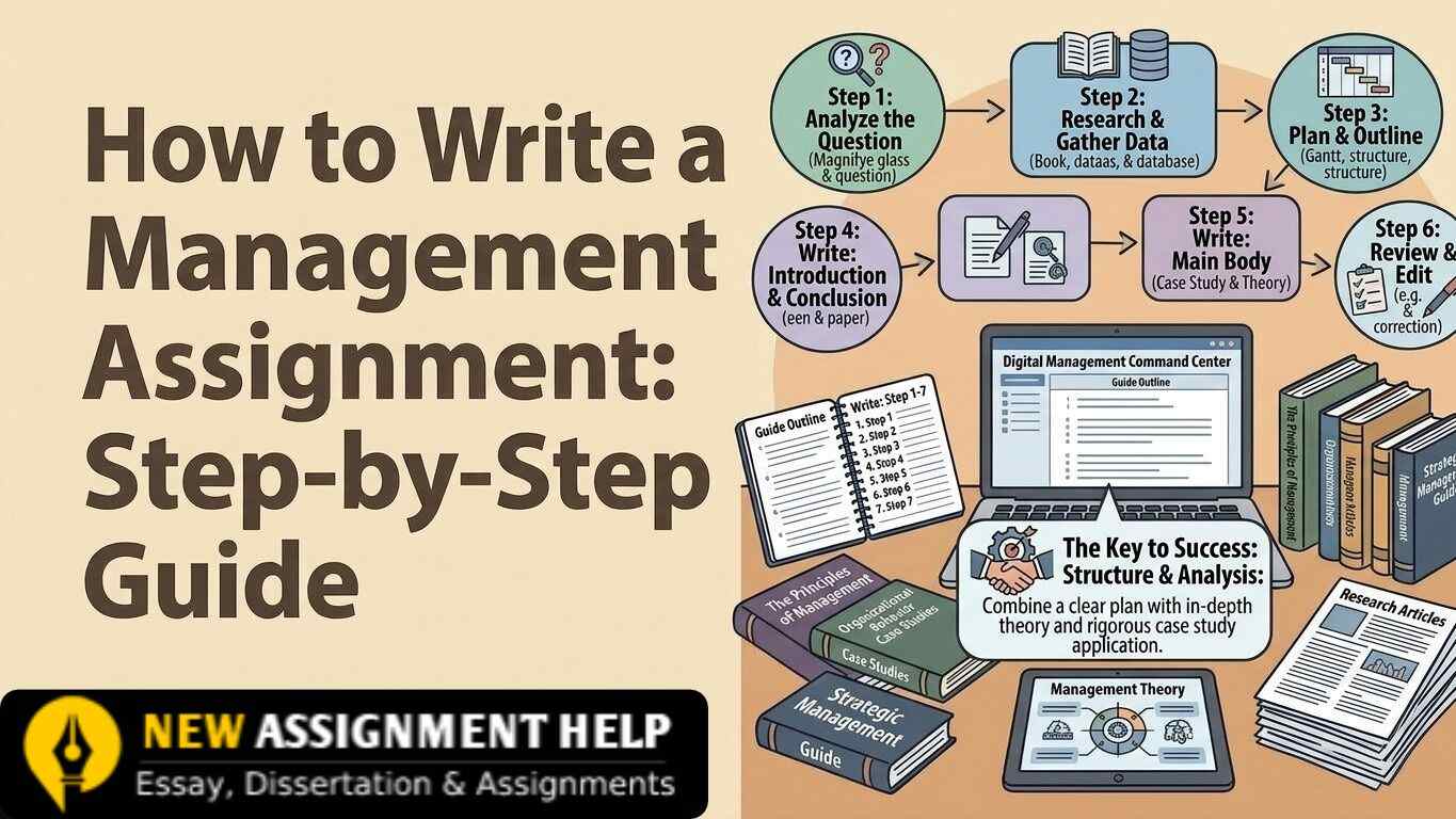 Step-by-step guide on how to write a management assignment for UK university students